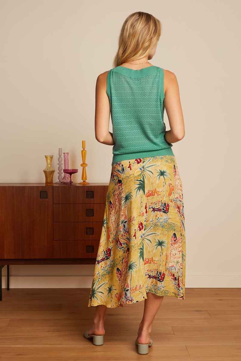 KING LOUIE Judy Serafini Midi Skirt TYell