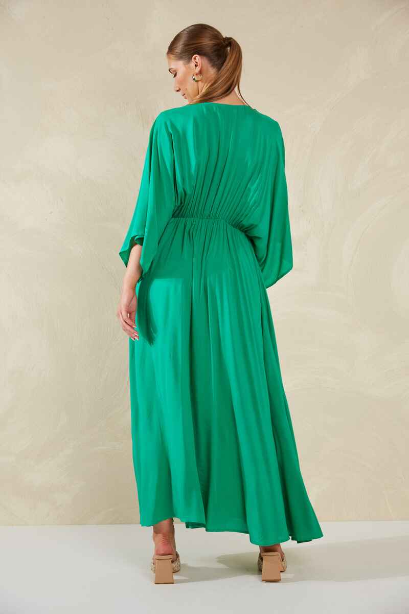 HAVEN Lipari Tie Maxi Dress Verde