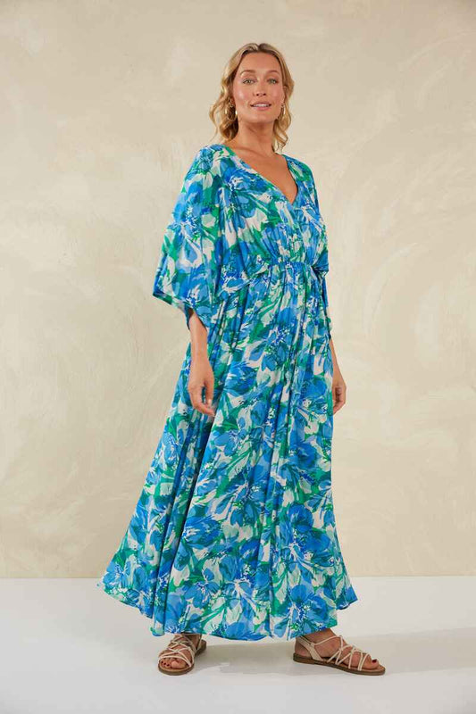 HAVEN Lipari Tie Maxi Dress Petali