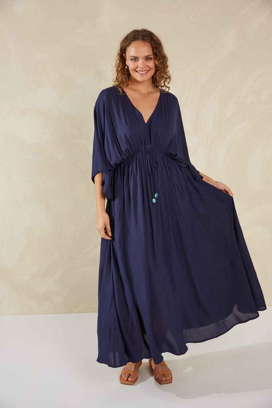 HAVEN Lipari Tie Maxi Dress Riviera