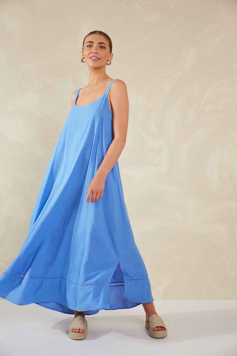 HAVEN Florence Tank Maxi Dress Coast