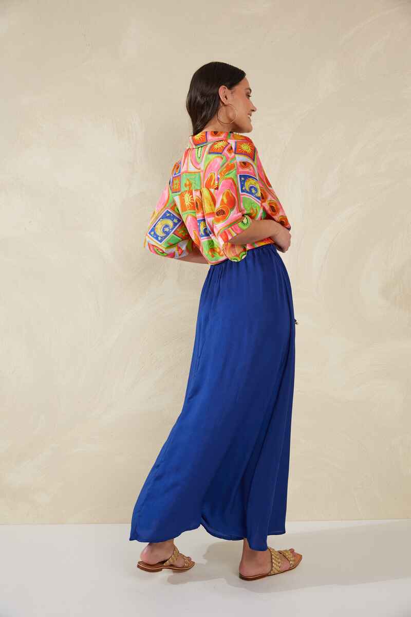 HAVEN Portofino Maxi Skirt Lago