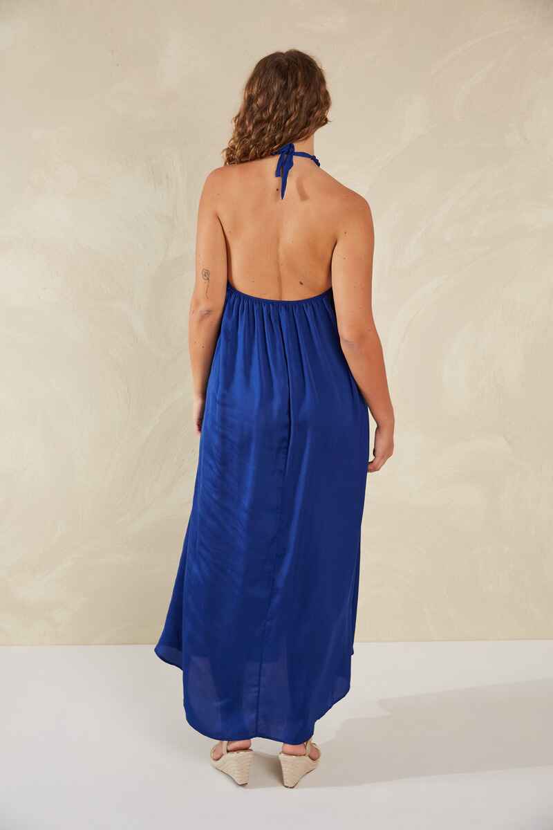 HAVEN Portofino Halter Maxi Dress Lago