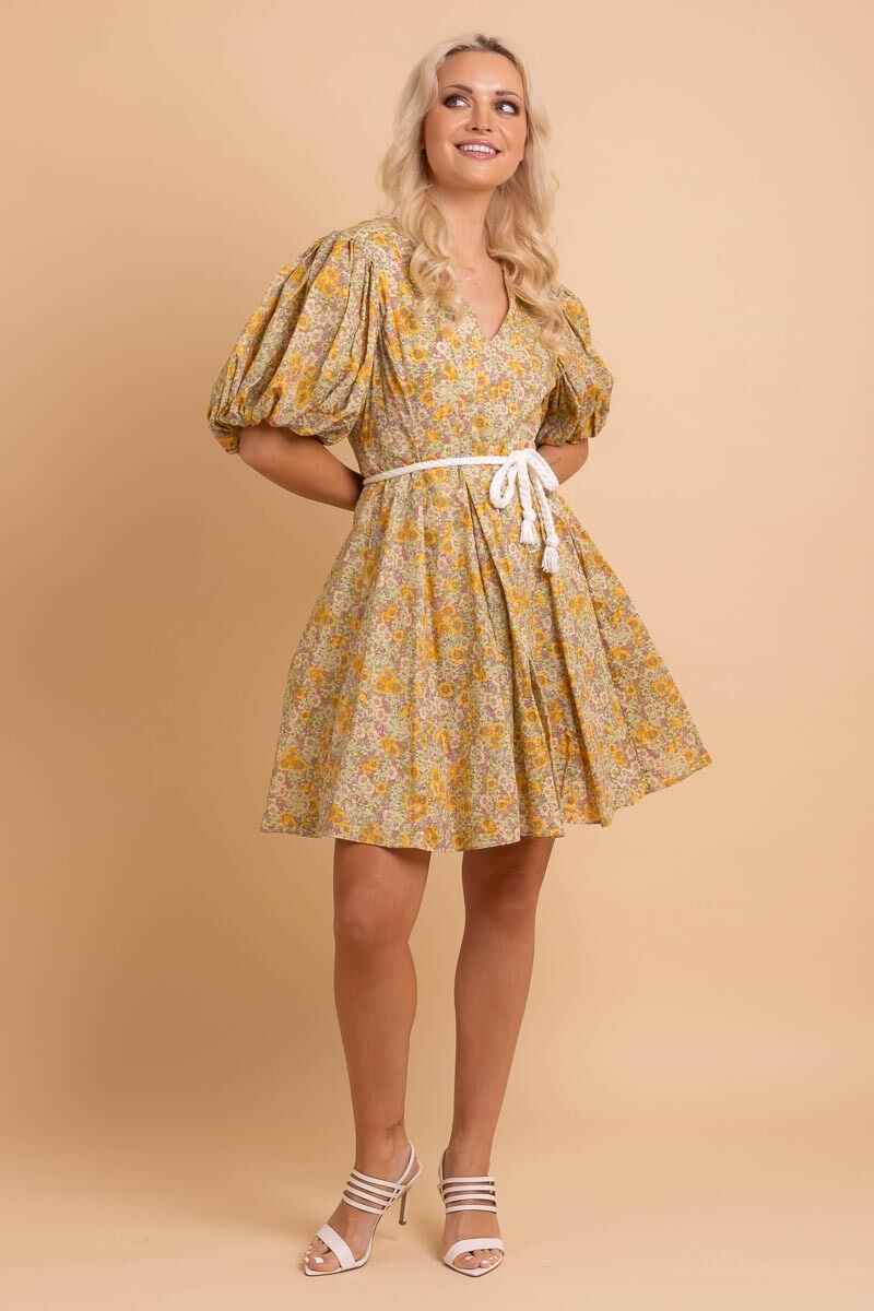 AUGUSTINE Aimee Mini Dress Yellow