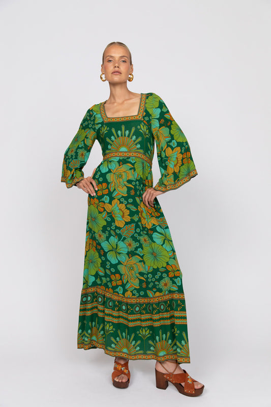 NINE LIVES Avalon Midi Dress Emerald