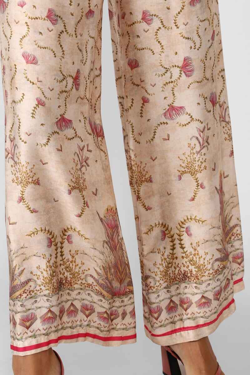 DIXIE Passionflower Palazzo Pants Cream