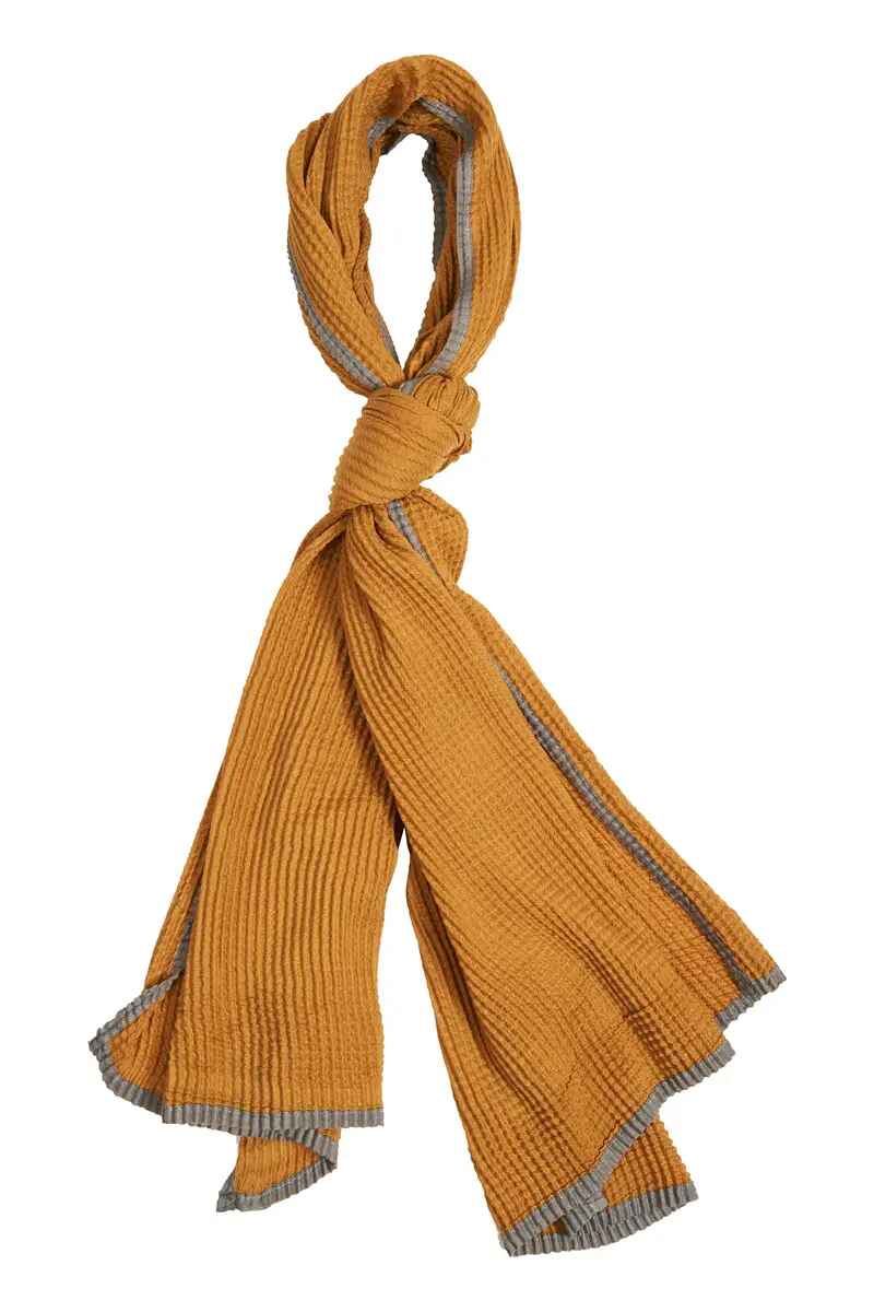 ISLE OF MINE Vista Waffle Scarf Saffron