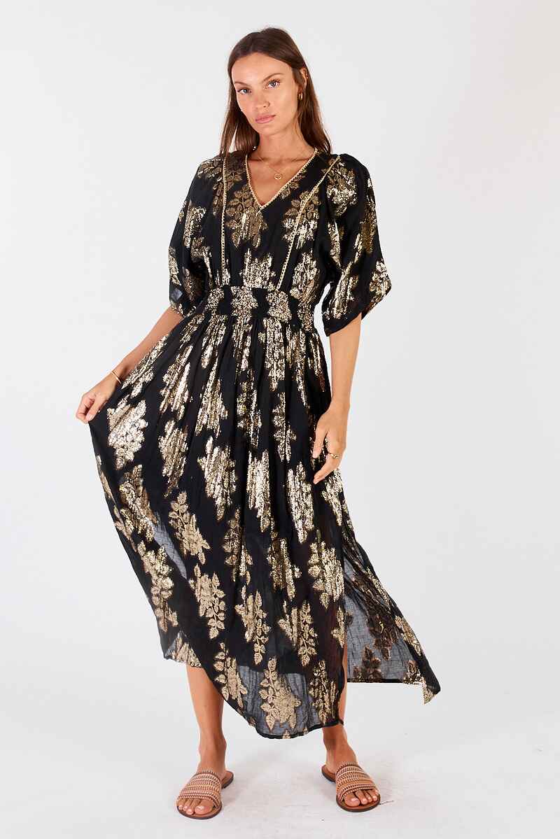 LULA SOUL San Remo Maxi Dress Black