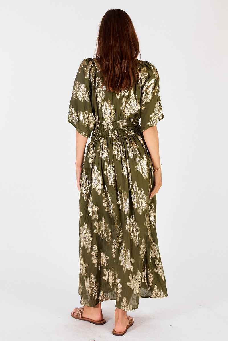 LULA SOUL San Remo Maxi Dress Olive