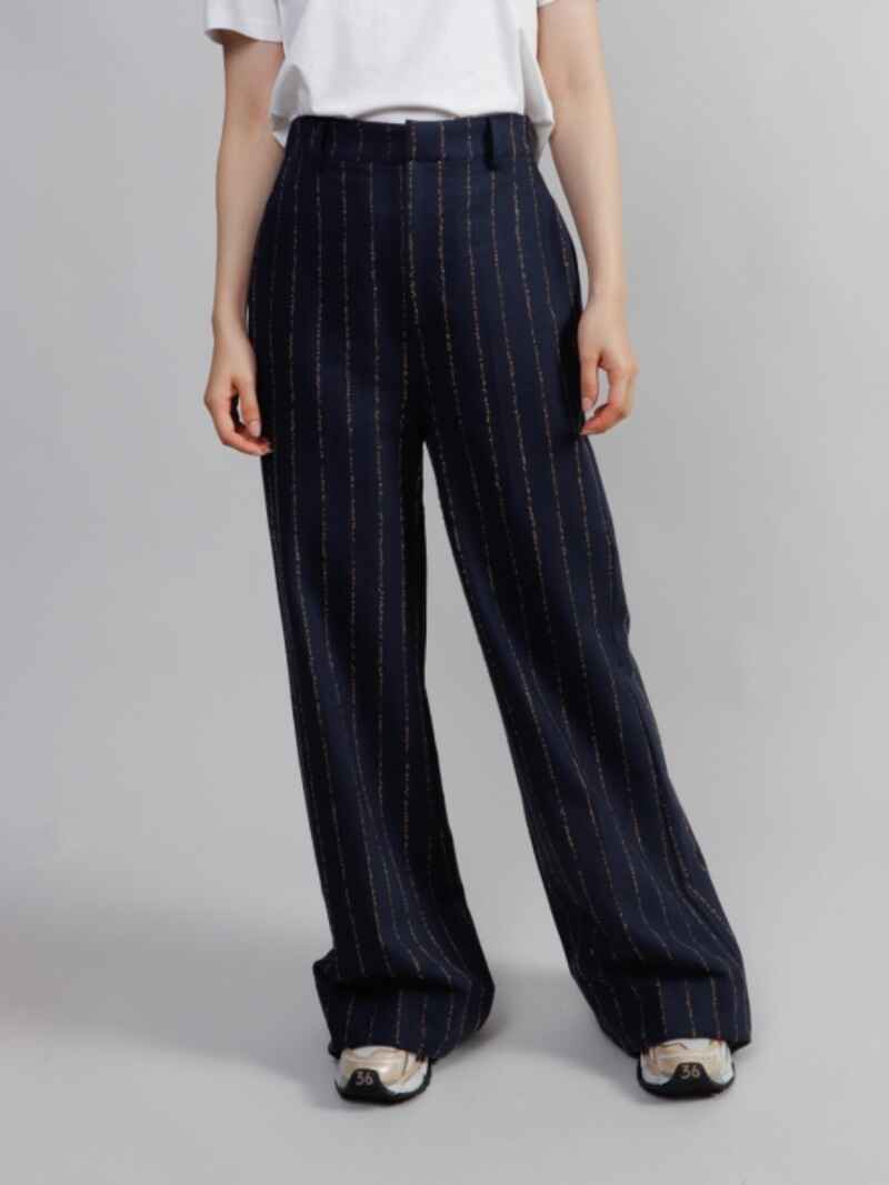 DIXIE Milano Pinstripe Pants Navy