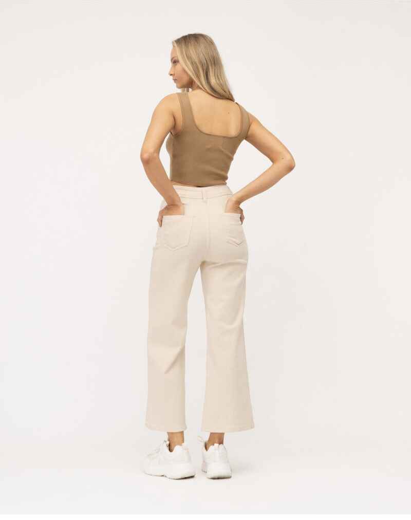 PAPER HEART Cropped WL Pants Oatmeal