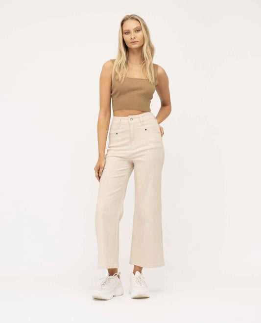 PAPER HEART Cropped WL Pants Oatmeal