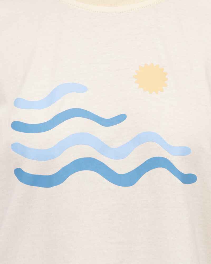 PAPER HEART Blue Beach Tee Cream