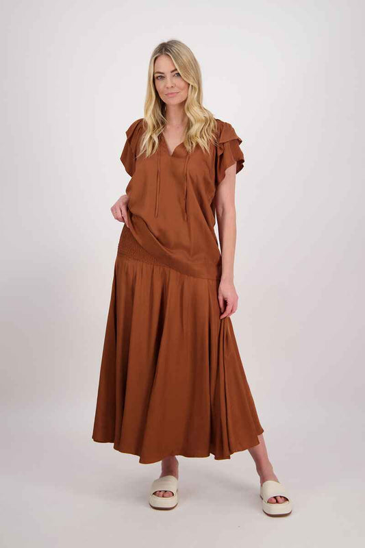 BRIARWOOD Pat Skirt Tan