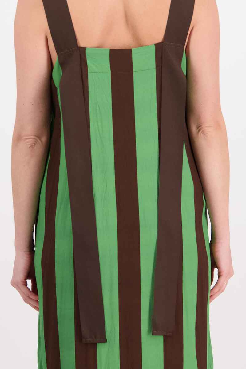 BRIARWOOD Prue Stripe Dress ChocGrn