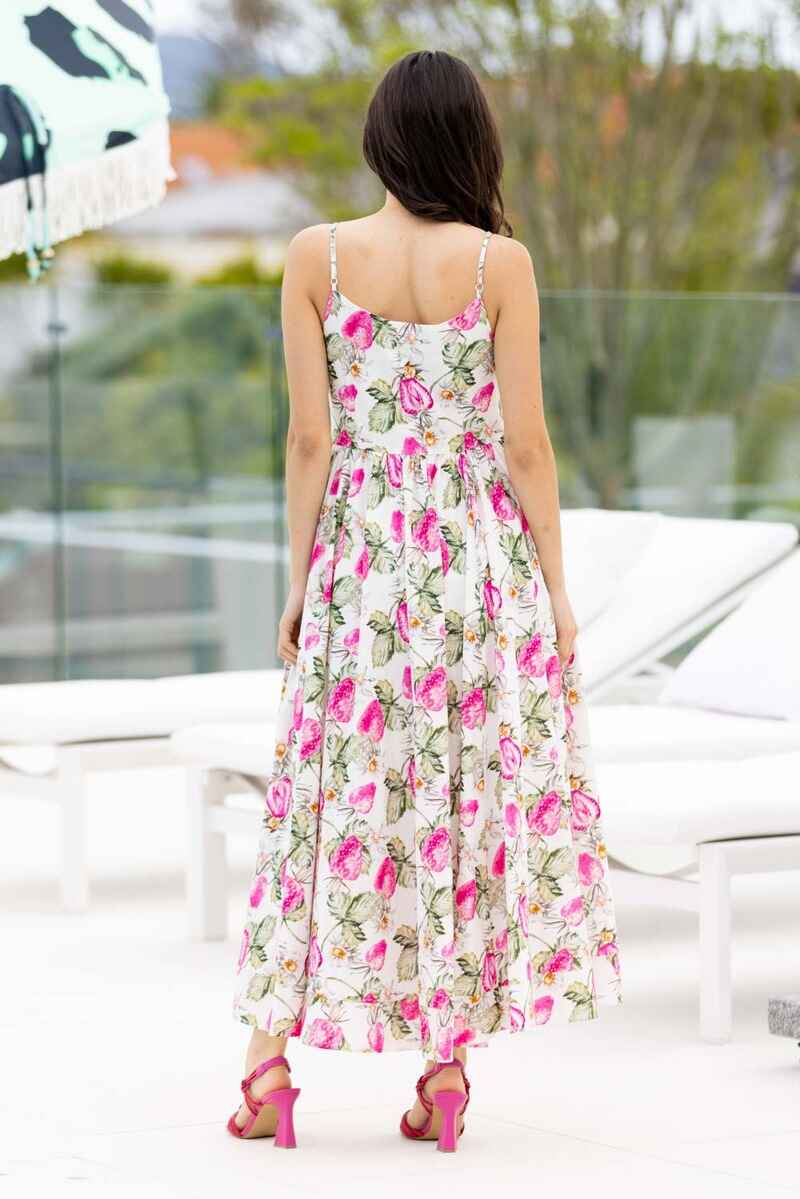 AUGUSTINE Penny Maxi Dress Strawb