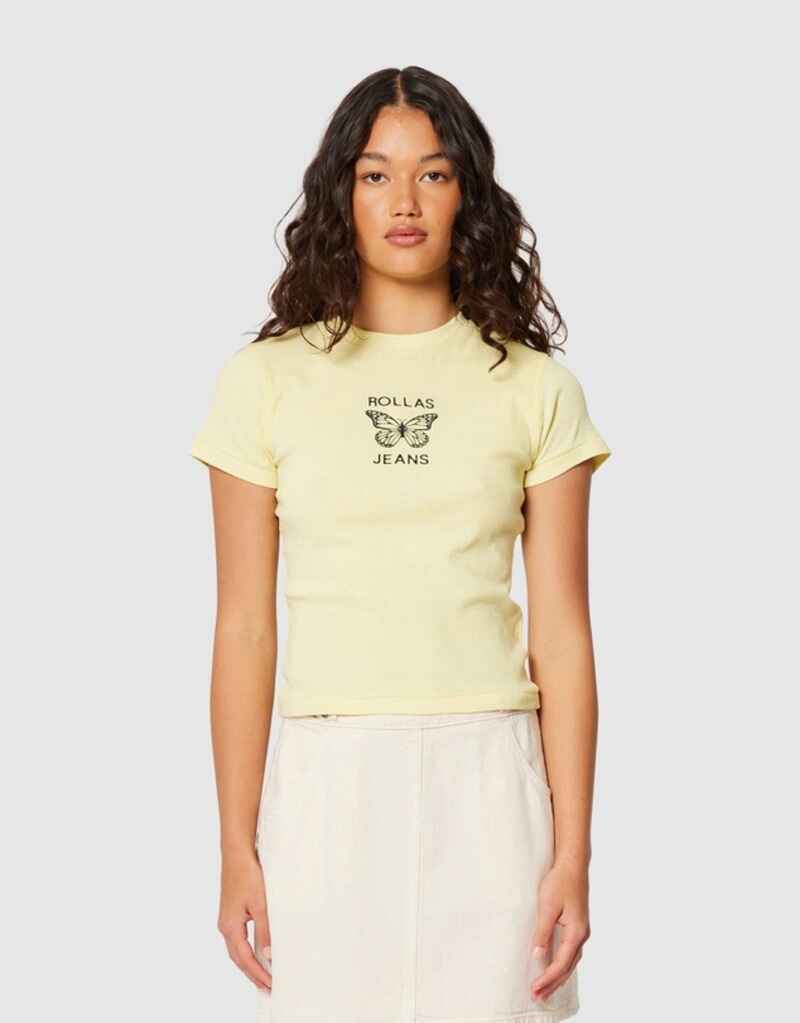 ROLLA'S Classic Butterfly Tee Limoncello