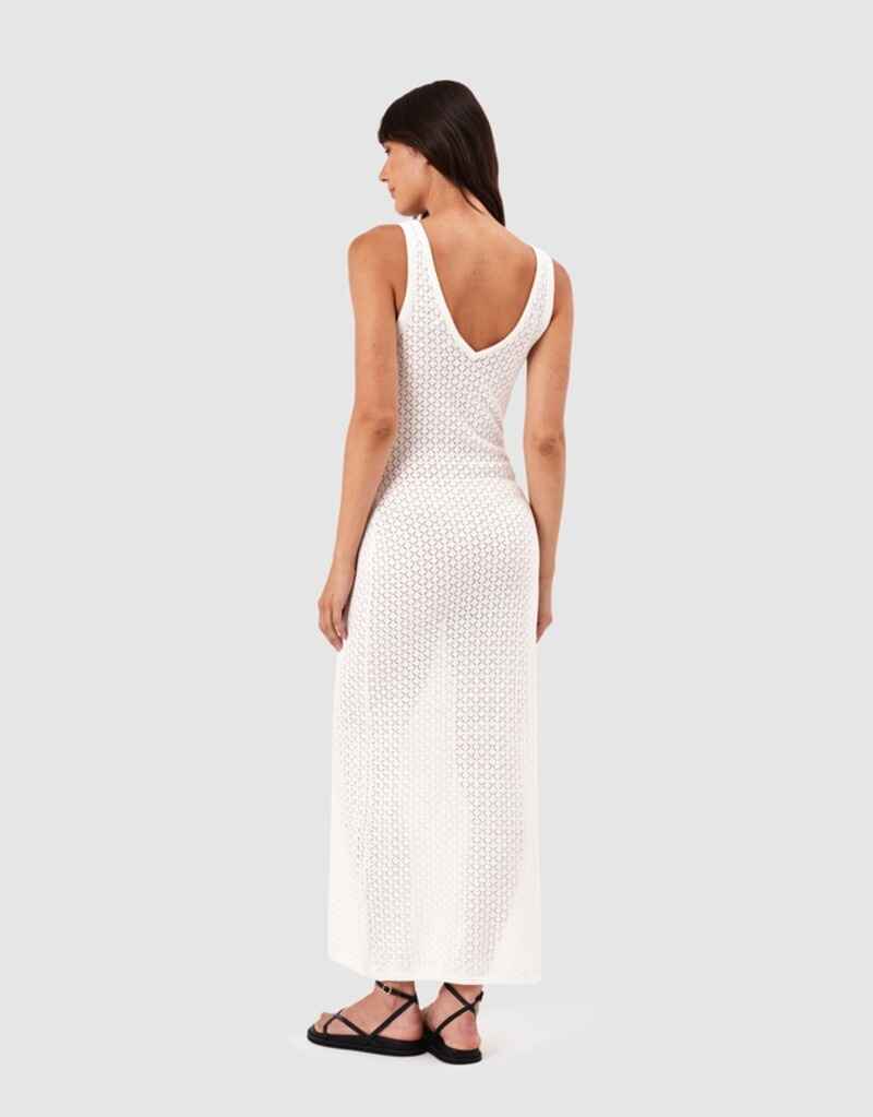 ROLLA'S Eliza Diamond Knit Dress White