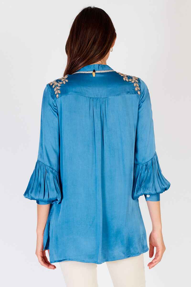 RUBYYAYA Faja Shirt Blue