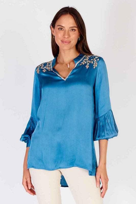 RUBYYAYA Faja Shirt Blue