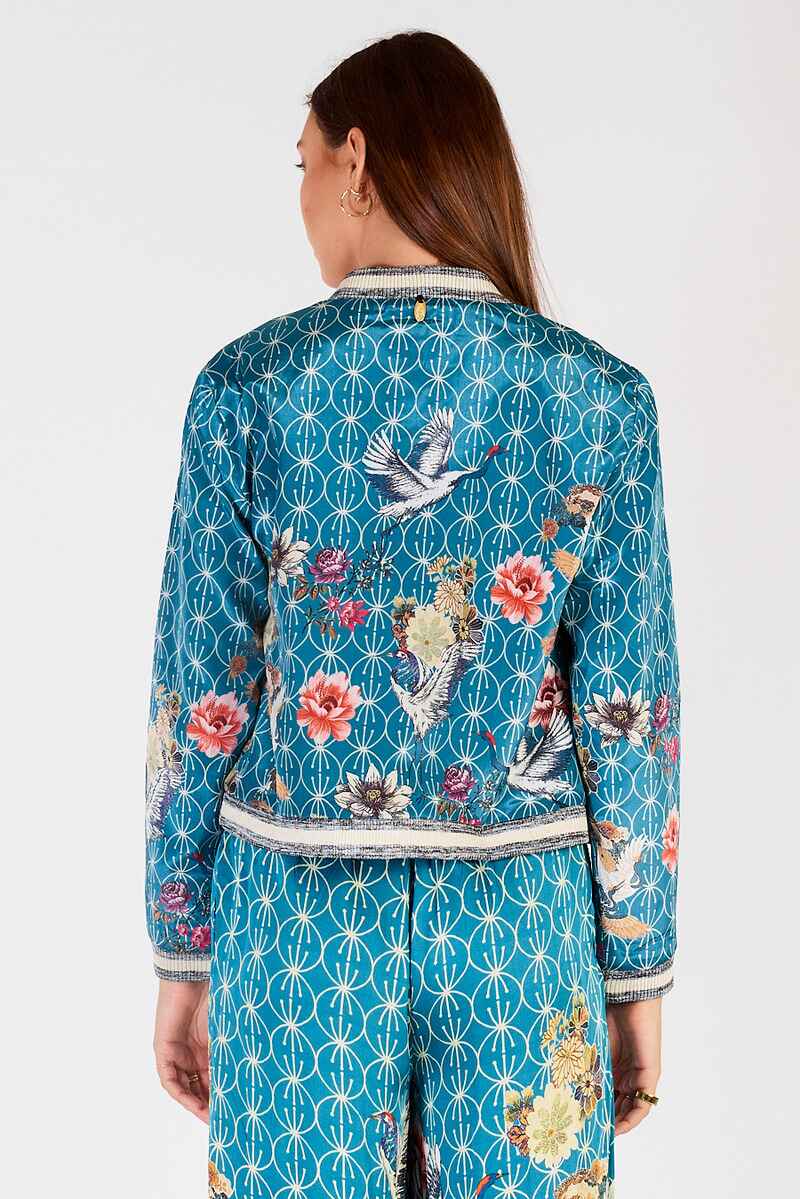 RUBYYAYA Flamingo Jacket Blue