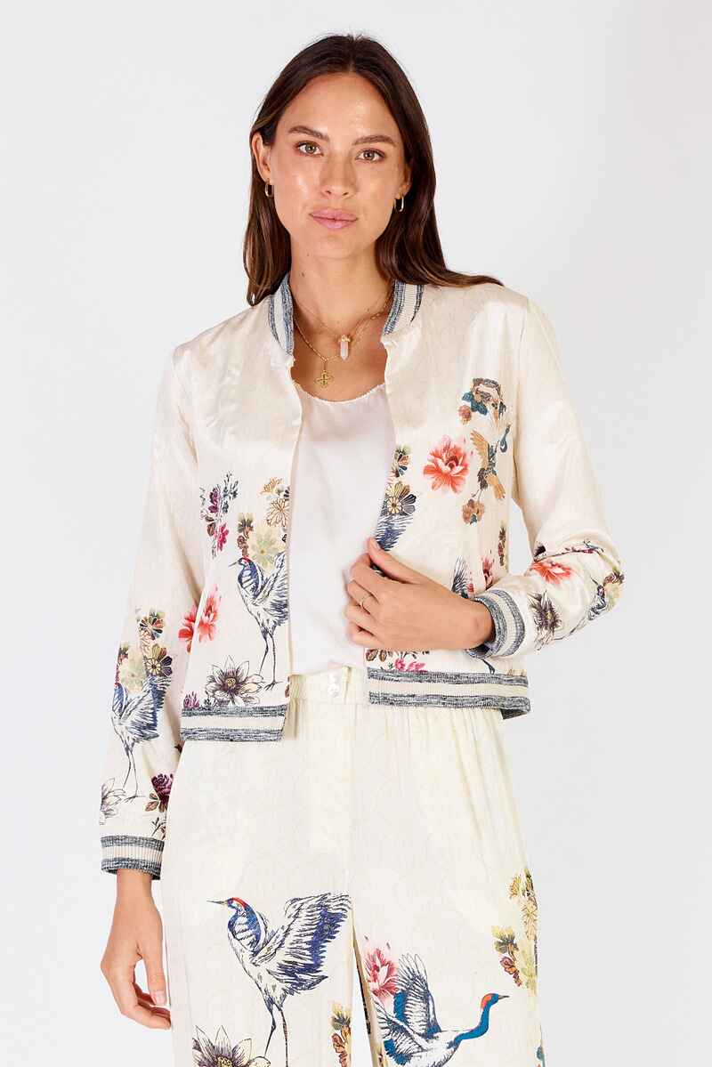 RUBYYAYA Flamingo Jacket Cream