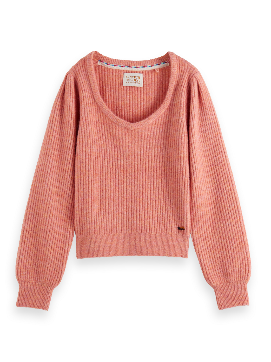 S&SODA V Neck Pullover Shrimp