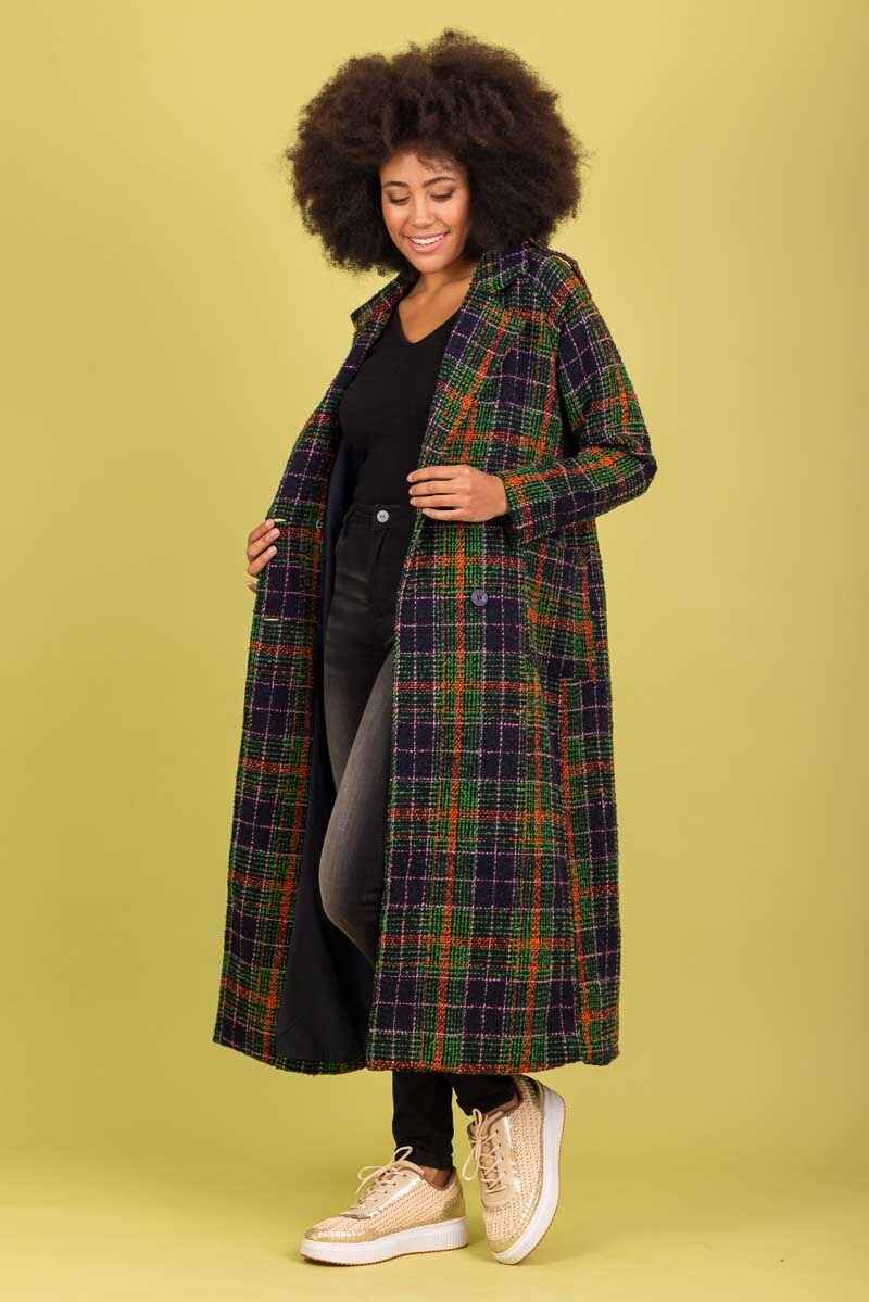 CHARLO Simone Coat Check