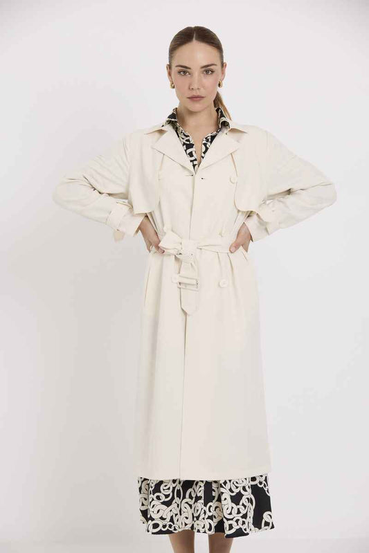 TUESDAY Trench Coat Ivory