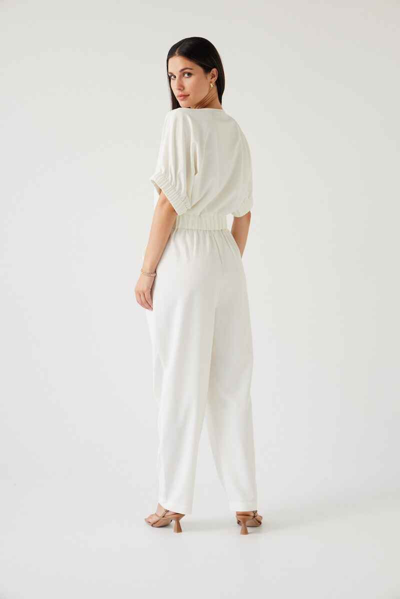 TUESDAY Ace Jumpsuit Porcelain