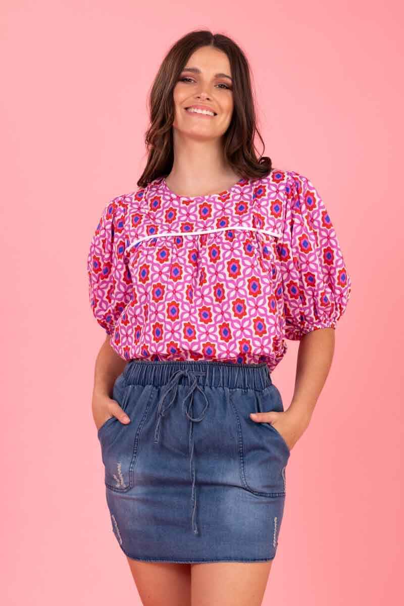 CHARLO Zoe Top RedPink